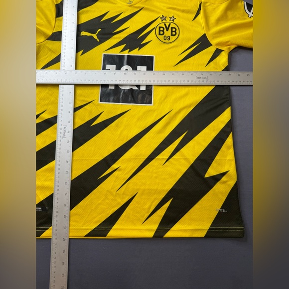 2021 Puma Borussia Dortmund Home Soccer Jersey Giovanni Reyna L USA NYC FC #1043 - Picture 5 of 7